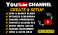 create and setup youtube channel