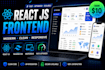 build modern responsive react js frontend from figma, PSD, xd or design
