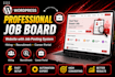 build a professional job board website with advanced job posting