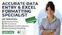 do data entry, PDF to excel and web research