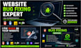 fix website bugs in HTML, CSS, javascript and nodejs