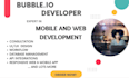 develop bubble io app, saas website, bubble mvp, adalo developer, lovable ai