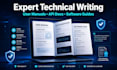 write clear technical docs, API documentation user manuals