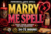 cast powerful marry me spell reading, marriage proposal and commitment ritual