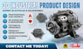 do 3d industrial design, 3d cad rendering and modeling and technical drawing
