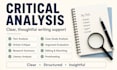do critical analysis, text critique and research summary