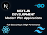 build a modern responsive website using next js and react