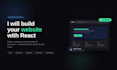 eu vou construir seu site com react