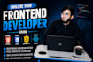 build a responsive website using HTML CSS javascript and react