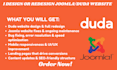 build a duda website design duda redesign bug fix joomla website maintenance