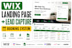 build a wix landing page with lead capture and automation