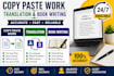do accurate copypaste fast typing and language translation