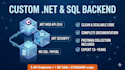 build secure and scalable dotnet web API with sql database