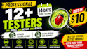 provide 12 tester google play testers android app testing beta testing