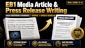 write eb1 media article press release for uscis scopus google scholar evidence