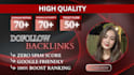 boost website trust by increasing da DR tf