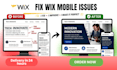 fix wix mobile issues and makes site fully responsive
