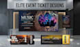 design custom event tickets and invitation cards