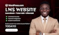 build wordpress lms website online course elearning website learndash tutor lms