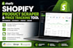build a shopify product scraper with auto price tracking