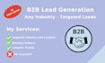 do targeted b2b lead generation and linkedin prospecting