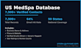 provide a verified medspa email list with 7500 US contacts