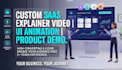 create a saas explainer video, and UI motion graphics