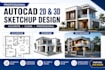 do autocad 2d drawing autocad 3d modeling and sketchup
