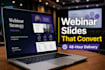 webinar slide deck design online course presentation powerpoint canva slides