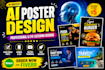design eye catching ai poster for your business