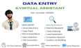 do data entry, web research and virtual assistant tasks accurately