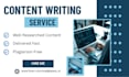 provide SEO content writing for blogs and articles