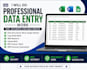 do fast and accurate data entry, copy paste and typing work