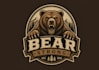do stunning bear mascot logo with unique style