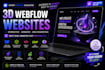 3d webflow website webflow animation figma to webflow threejs gsap spline 3d r3f