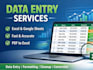 do accurate data entry and high quality copywriting
