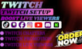 do twitch promotion to bring subs, twitch viewers, twitch