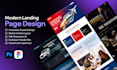 design a high converting landing page UI UX in figma