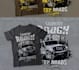 create retro adventure off roader t shirt logo