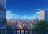 draw anime vtuber streaming background art illustration