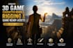 create 3d game character models, rigging and  game ready assets for indie games