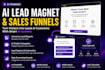 create an ai lead magnet and sales funnel with chatbot automation