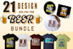 do hand drawn t shirt craft bar logo design
