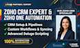 do zoho CRM setup customization zoho one expert and fix zoho workflow