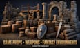 create game props, weapons and modular fantasy environments for unity hdrp