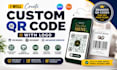 create custom qr code with logo for business restaurant and barcode generator