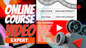 online course video creation, elearning video production, editing for udemy