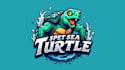 do unique sea turtle mascot esport logo design