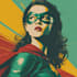 draw a custom superhero character illustration