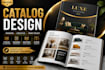 design modern product catalog lookbook magazine and sell sheet